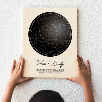 Custom Star Map Print, Circular